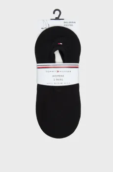 Женские черные следы (2 пары) TH WOMEN FOOTIE 2P Черный 35-38 Tommy Hilfiger 383024001