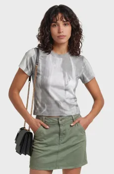 Женская футболка Slim rib Разноцветный M G-Star RAW D28969,E525