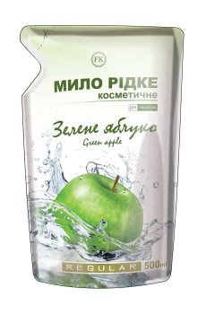 Мыло жидкое Regular Зеленое яблоко, 500 мл (дой-пак)