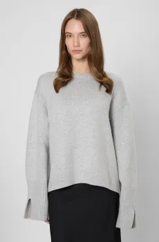 Женский серый джемпер Серый L PRPY PWKNIGOK0050