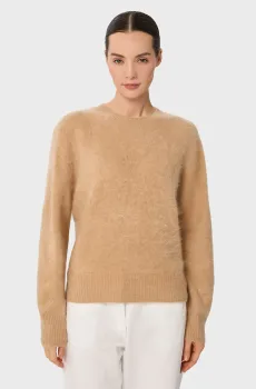 Женский бежевый кашемировый джемпер Бежевый 40 MARC&ANDRE W25-00CH1119