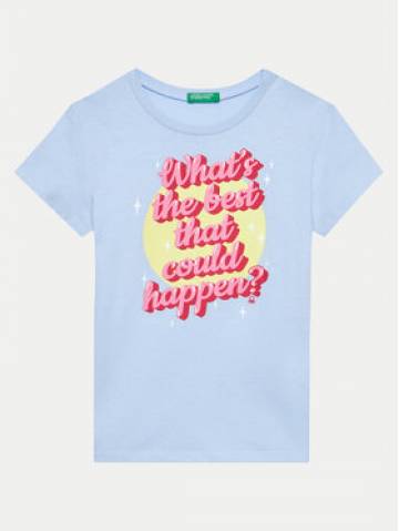 United Colors Of Benetton Футболка 3096C10J3 Голубий Regular Fit United Colors Of Benetton Футболка 3096C10J3 Голубий Regular Fit