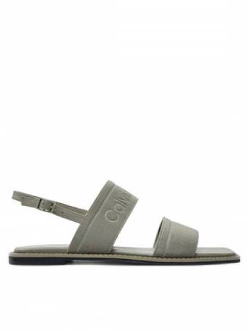 Calvin Klein Босоніжки Flat Sandal He HW0HW01990 Сірий Calvin Klein Босоніжки Flat Sandal He HW0HW01990 Сірий