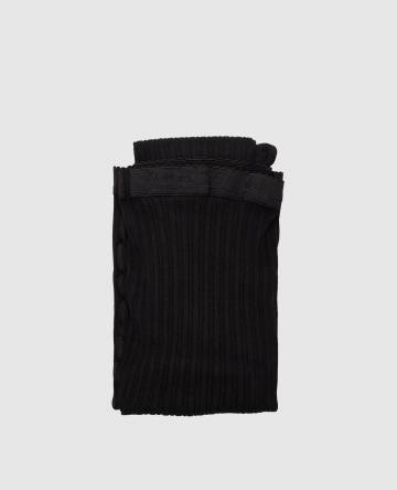Черные колготки Fine Merino с шерстью в рубчик Черные колготки Fine Merino с шерстью в рубчик