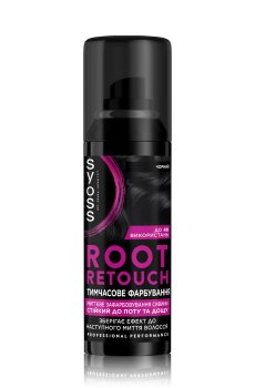 Тонирующий спрей SYOSS Root Retoucher для закрашивания отросших корней волос и седины, Черный, 120 мл