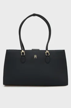 Женская черная сумка GRACE SATCHEL Черный ONESIZE Tommy Hilfiger AW0AW18750