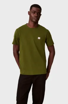 Мужская зеленая футболка BADGE 30S JERSEY CLASSIC Зеленый L Calvin Klein Jeans LV04RC272G