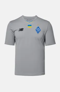 Мужская серая вратарская футболка ФК «Динамо» Киев Away Серый L New Balance MT230480AWY
