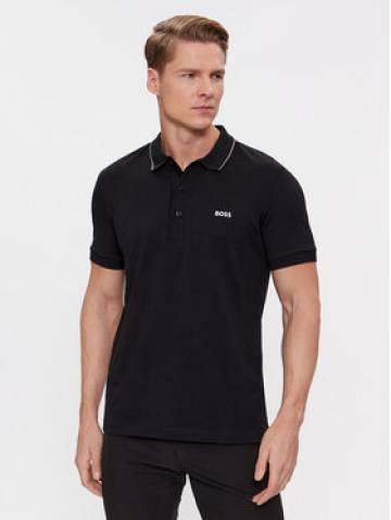 Boss Поло Paule 4 50506195 Чорний Slim Fit Boss Поло Paule 4 50506195 Чорний Slim Fit