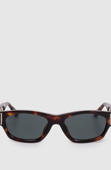 Коралловые солнцезащитные очки Clara с позолотой