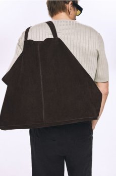 Reserved - Сумка зі штучної замші - темно коричневий - 028IE-89X