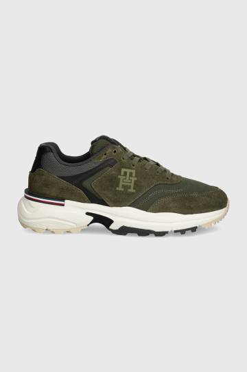 Кроссовки Tommy Hilfiger M RUNNER X VENTILE MIX цвет зелёный FM0FM05062 Кроссовки Tommy Hilfiger M RUNNER X VENTILE MIX цвет зелёный FM0FM05062