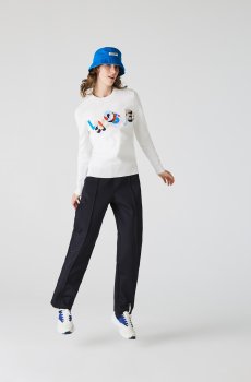 Lacoste светр жіночий з круглим вирізом