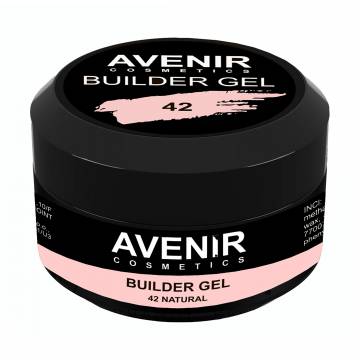 Гель для наращивания ногтей Avenir Cosmetics Builder Gel Pro 42 Natural, 15 мл Гель для наращивания ногтей Avenir Cosmetics Builder Gel Pro 42 Natural, 15 мл