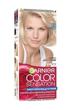 Стойкая крем-краска для волос Garnier Color Sensation S10 Платиновый ультраблонд, 110 мл