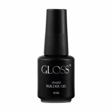 Однофазный гель для ногтей Gloss UV/LED Builder Gel с кистью, Sand, 18 мл Однофазный гель для ногтей Gloss UV/LED Builder Gel с кистью, Sand, 18 мл