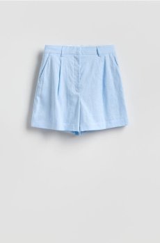 Reserved - Лляні шорти - блідо-блакитний - 843IR-05X
