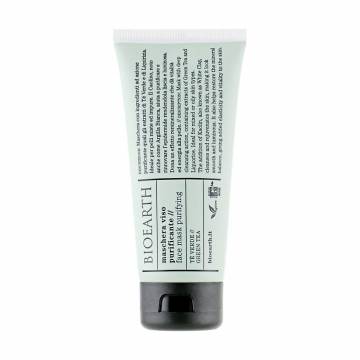 Очищающая маска для лица Bioearth Purifying Face Mask с зеленым чаем, 100 мл Очищающая маска для лица Bioearth Purifying Face Mask с зеленым чаем, 100 мл
