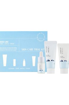 Набор для лица Round Lab 1025 Dokdo Line Skin Care Trial Kit (пенка, 30 мл + тонер, 20 мл + сыворотка, 10 мл + крем, 20 мл)