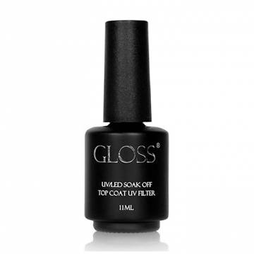 Уценка! Топ для гель-лака Gloss Top Coat UV Filter UV/LED Soak Off с липким слоем, 11 мл Уценка! Топ для гель-лака Gloss Top Coat UV Filter UV/LED Soak Off с липким слоем, 11 мл