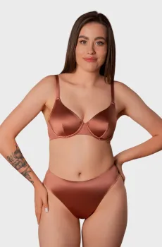 Женский терракотовый бюстгальтер Коричневый 70C brabrabra SLZ24201522