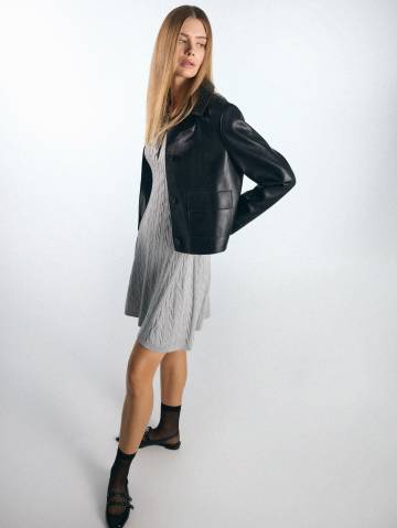 Mohito - Сукня міні з короткими рукавами - сірий - XL