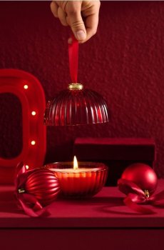 Декоративна свічка - червоний