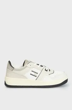 Мужские бежевые кроссовки RETRO BASKET Бежевый 41 Tommy Jeans EM0EM01135