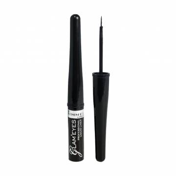 Подводка для глаз Rimmel GlamEyes Professional Liquid Liner 001 Black Glamour, 3.5 мл Подводка для глаз Rimmel GlamEyes Professional Liquid Liner 001 Black Glamour, 3.5 мл
