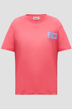 Женская розовая футболка Розовый XXS Moschino J0705.8237;3202
