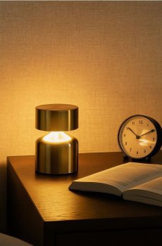 Настільна лампа - золотий