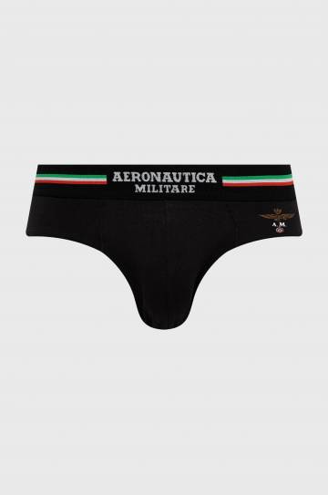 Слипы Aeronautica Militare (2-pack) мужское цвет чёрный Слипы Aeronautica Militare (2-pack) мужское цвет чёрный