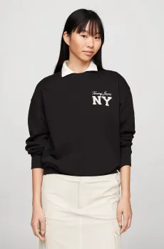 Женский черный свитшот TJW RLX SPORT ESSENTIAL CREW Черный S Tommy Jeans DW0DW17788