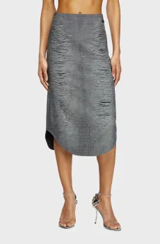 Женская серая юбка в клетку O-TAVY Серый 40 Diesel A18930 0DEBQ