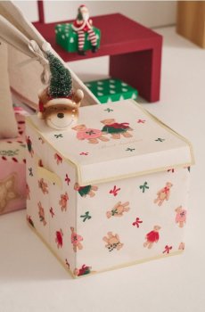 Контейнер для зберігання з кришкою - нюдовий