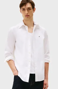 Мужская белая рубашка CORE FLEX POPLIN SOLID RF SHIRT Белый 3XL Tommy Hilfiger MW0MW39988