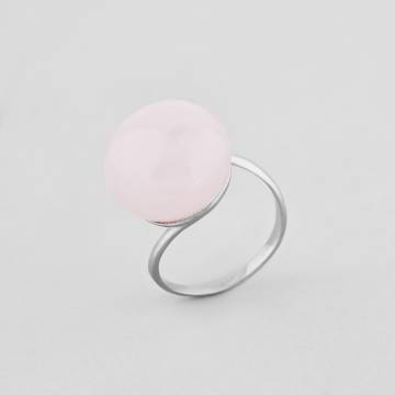 Серебряное кольцо Minimal 1514-pink-16 16 Серебряное кольцо Minimal 1514-pink-16 16