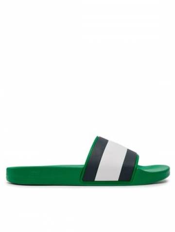 Tommy Jeans Шльопанці Rubber Th Flag Pool Slide FM0FM04263 Зелений Tommy Jeans Шльопанці Rubber Th Flag Pool Slide FM0FM04263 Зелений