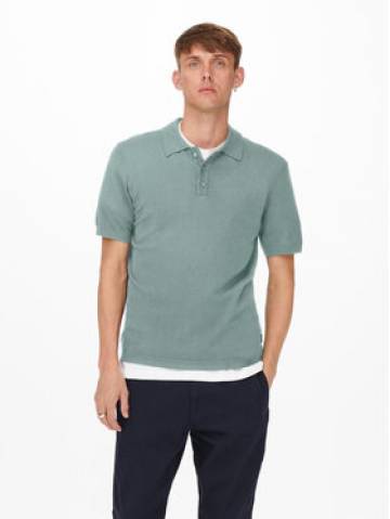 Only & Sons Поло Wyler 22022219 Голубий Regular Fit Only & Sons Поло Wyler 22022219 Голубий Regular Fit