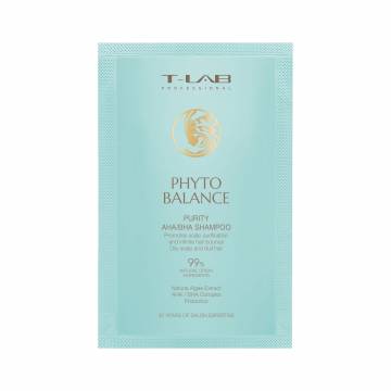 Шампунь для волос T-LAB Professional Phyto Balance Purity AHA/BHA Shampoo, 15 мл Шампунь для волос T-LAB Professional Phyto Balance Purity AHA/BHA Shampoo, 15 мл