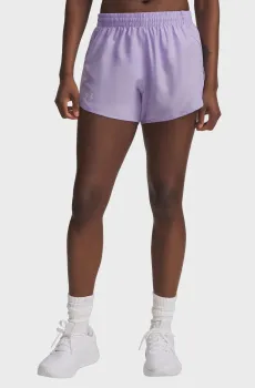 Женские сиреневые шорты UA Fly By 3 Shorts Фиолетовый L Under Armour 1382438-538