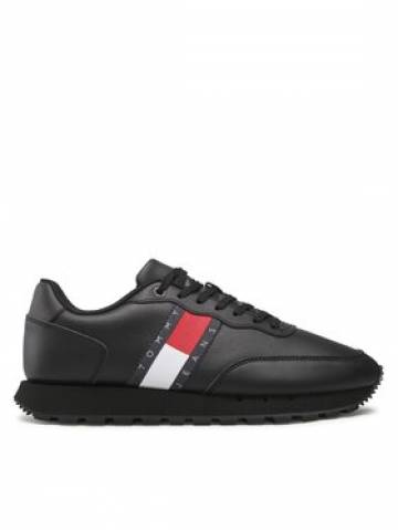 Tommy Jeans Снікерcи Leather Runner Ess EM0EM00898 Чорний Tommy Jeans Снікерcи Leather Runner Ess EM0EM00898 Чорний