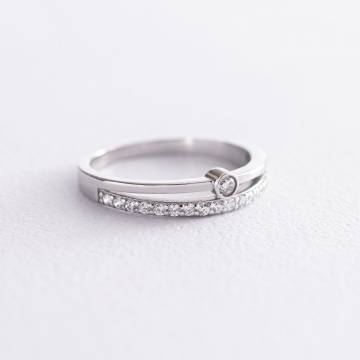 Серебряное кольцо с фианитами 112584 Серебряное кольцо с фианитами 112584