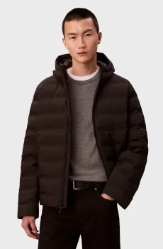 Мужской черный пуховик PACKABLE Черный S Calvin Klein LV04LD521G