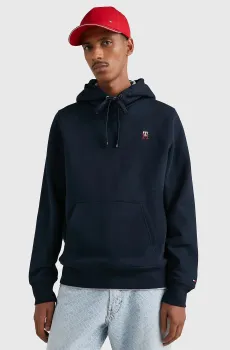 Мужское темно-синее худи SMALL IMD Синий S Tommy Hilfiger MW0MW29283