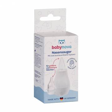 Аспиратор для носа Baby-Nova со сменной насадкой, с рождения, белый (3965203)