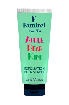 Отшелушивающий сорбет для тела Famirel Home SPA Exfoliation Body Sorbet, Apple & Pear & Kiwi, 225 мл