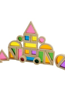 Деревяний конструктор Країна Іграшок з акрилом 24 елементи (C9434)