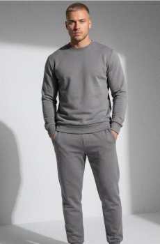 Кофта з круглим вирізом - середньо-сірий