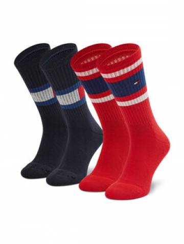 Tommy Hilfiger Набір з 2 пар високих шкарпеток unisex 394020001 Червоний Tommy Hilfiger Набір з 2 пар високих шкарпеток unisex 394020001 Червоний